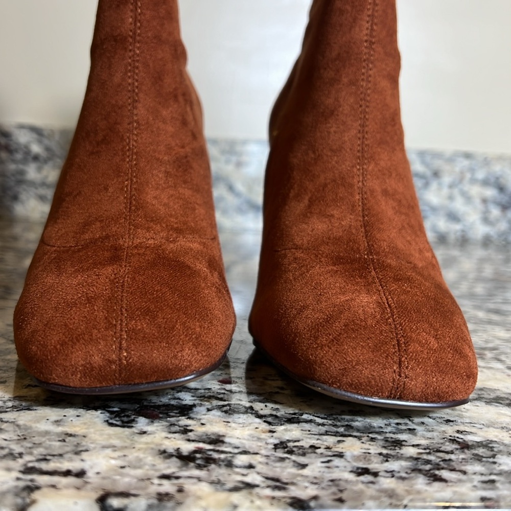 Charles David Faux Suede Pull On Boots - Picture 4 of 11